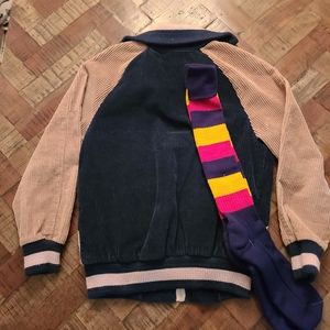 Vintage 1970's Telemark, Sears, Corduroy bomber sports jacket.